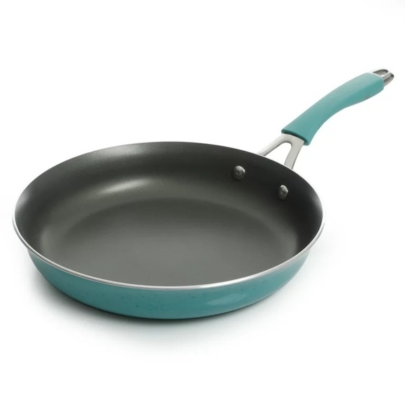 ♠️ New Pioneer Woman Frontier Speckle Aluminum 10-Piece Cookware Set, Turquoise - Picture 7 of 14